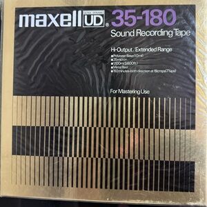 NEW Maxell UD 35-180 Sound Recording Tape 10.5” (1pc)